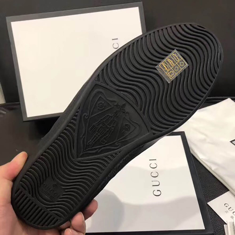 G*u*i stripe ace high-top sneaker(black)