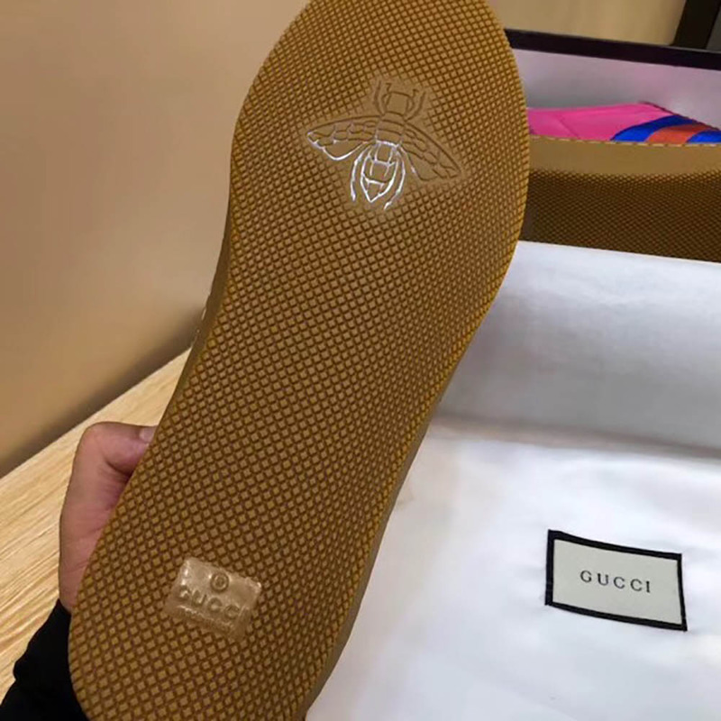 G*u*i nylon and suede web sneaker(pink nylon)