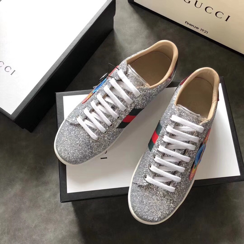 G*u*i new ace glitter sneakers