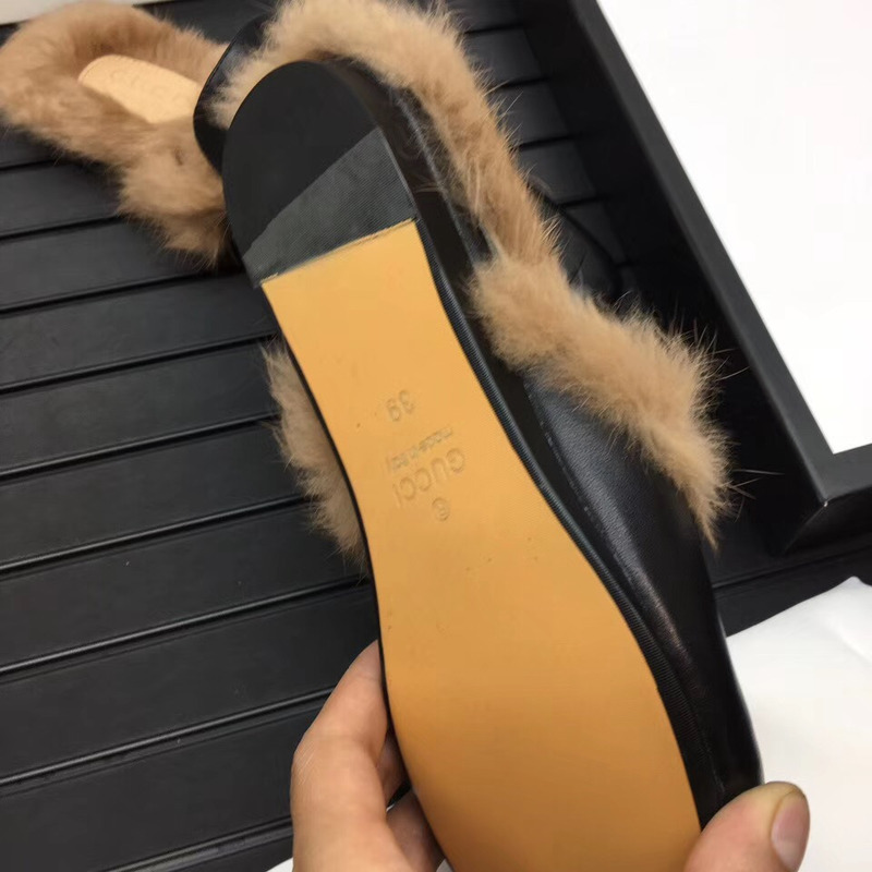 G*u*i princetown slipper with angry cat