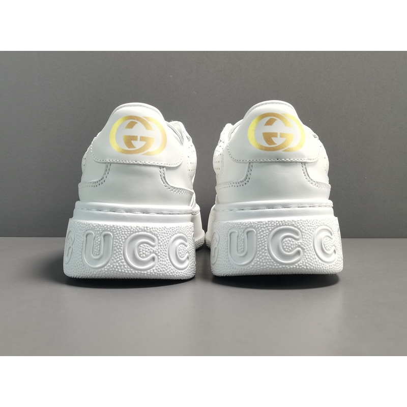 G*u*i chunky b pure white 670415 upg10 9060 sneakers men women