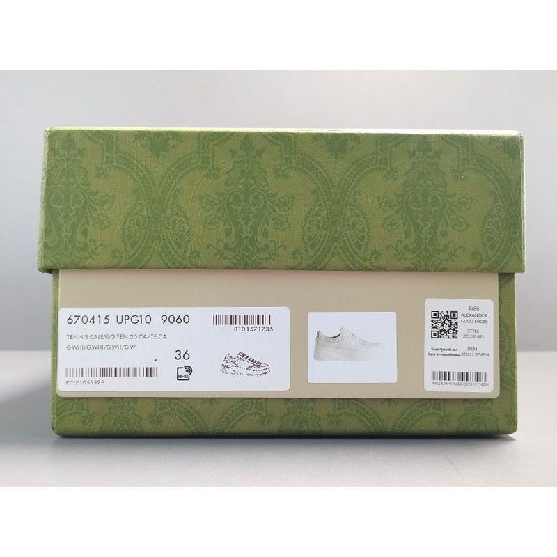 G*u*i chunky b pure white 670415 upg10 9060 sneakers men women