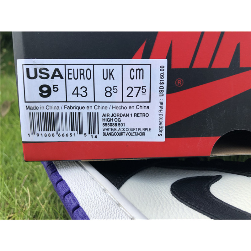 Air Jordan 1 High OG 555088 501 Sneakers Men Women