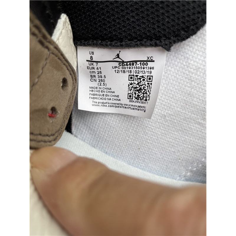 Air Jordan 1 HIGH OG TS SP CD4487 100 Sneakers Men