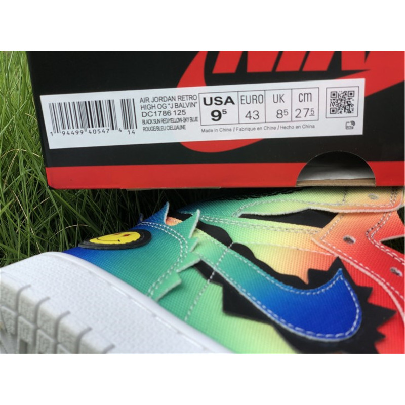 J Balvin x Air Jordan 1 RETRO HIGH OG J BALVIN DC1786 125 Sneakers Men Women