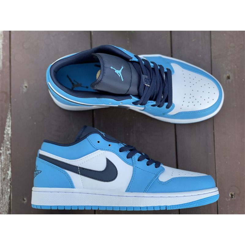 New Air Jordan 1 Low"UNC" 553558 144 Sneakers Men Women