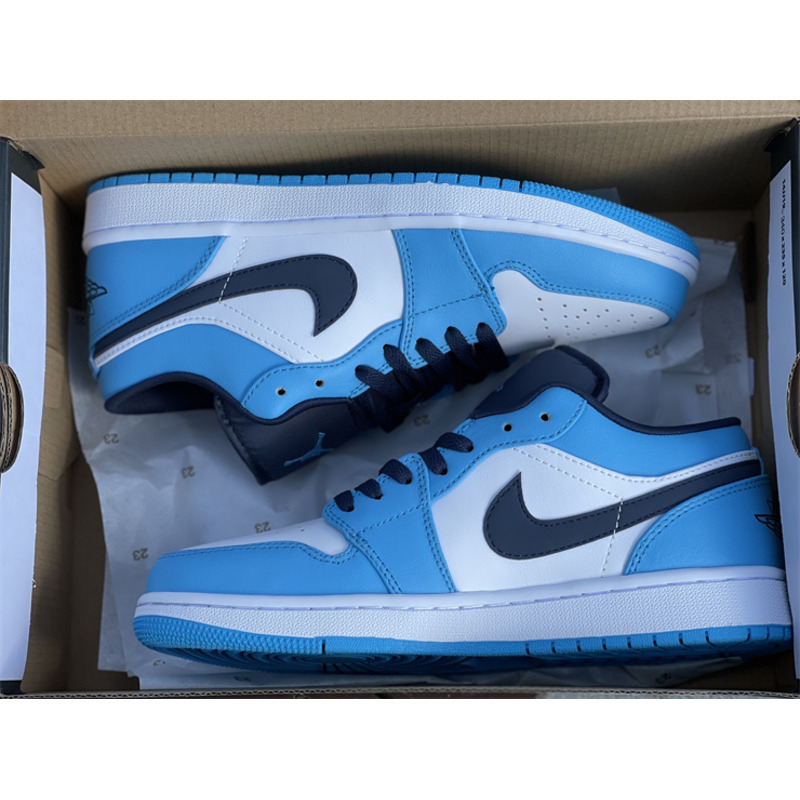 New Air Jordan 1 Low"UNC" 553558 144 Sneakers Men Women