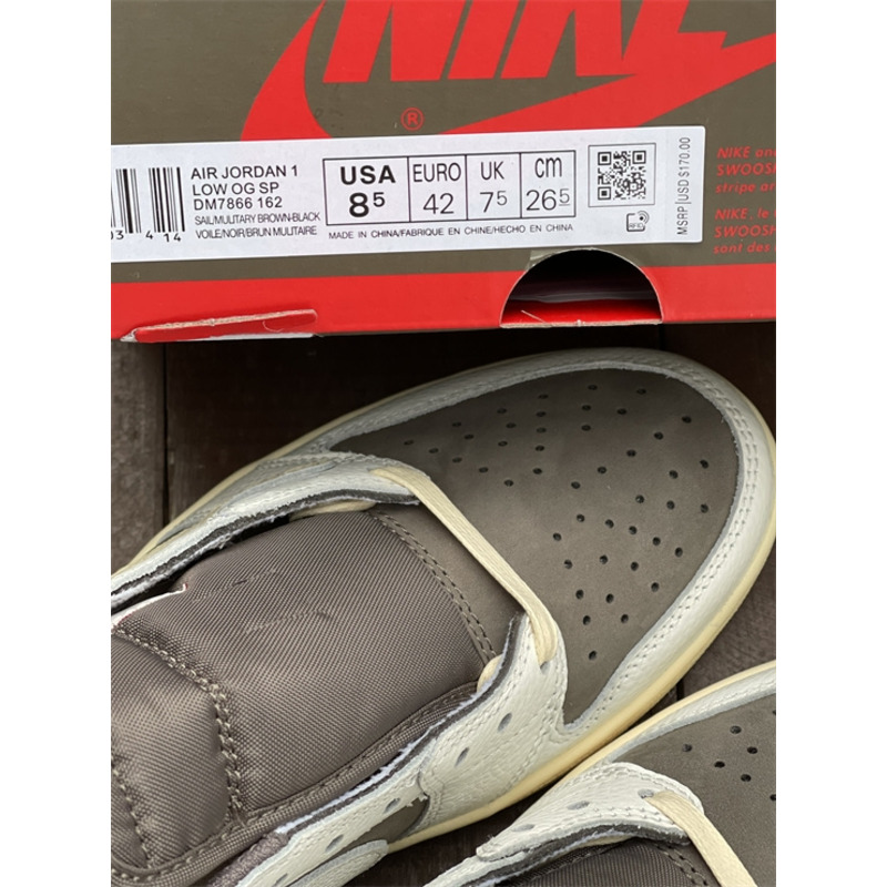 TS x Air Jordan 1 DM7866 162 Sneakers Men Women