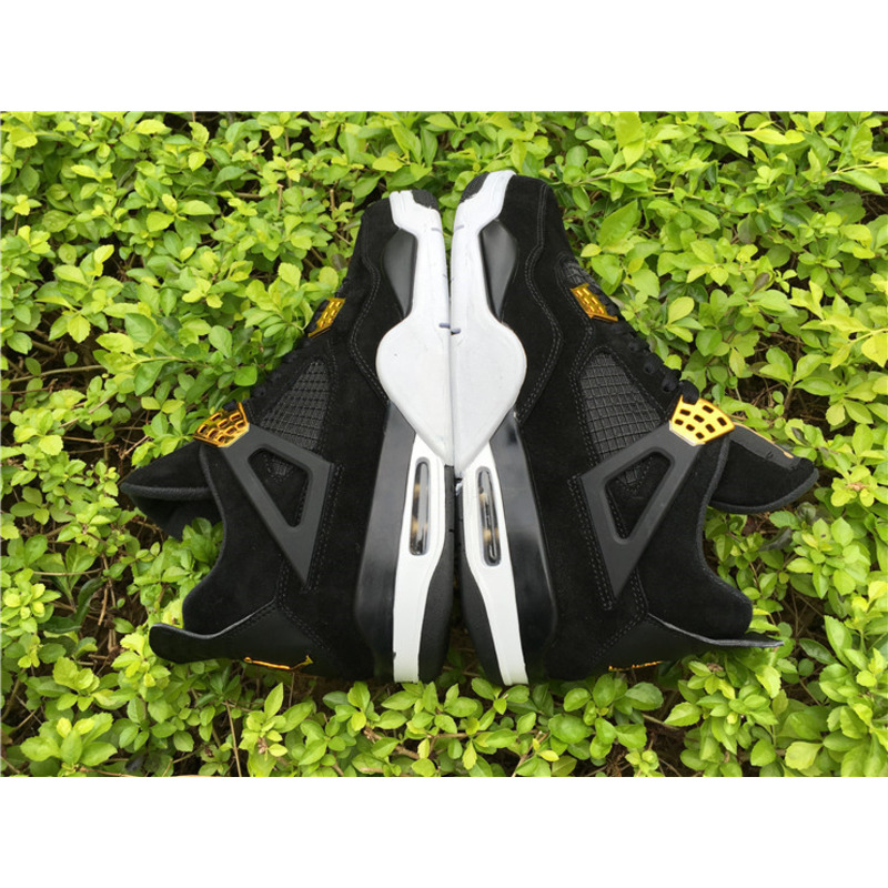 Air Jordan 4"Black Suede"308497 032 Sneakers Men