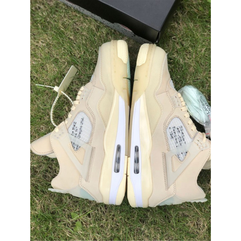 OFF White x Air Jordan 4 RETRO SP CV9388 100 Sneakers Men Women
