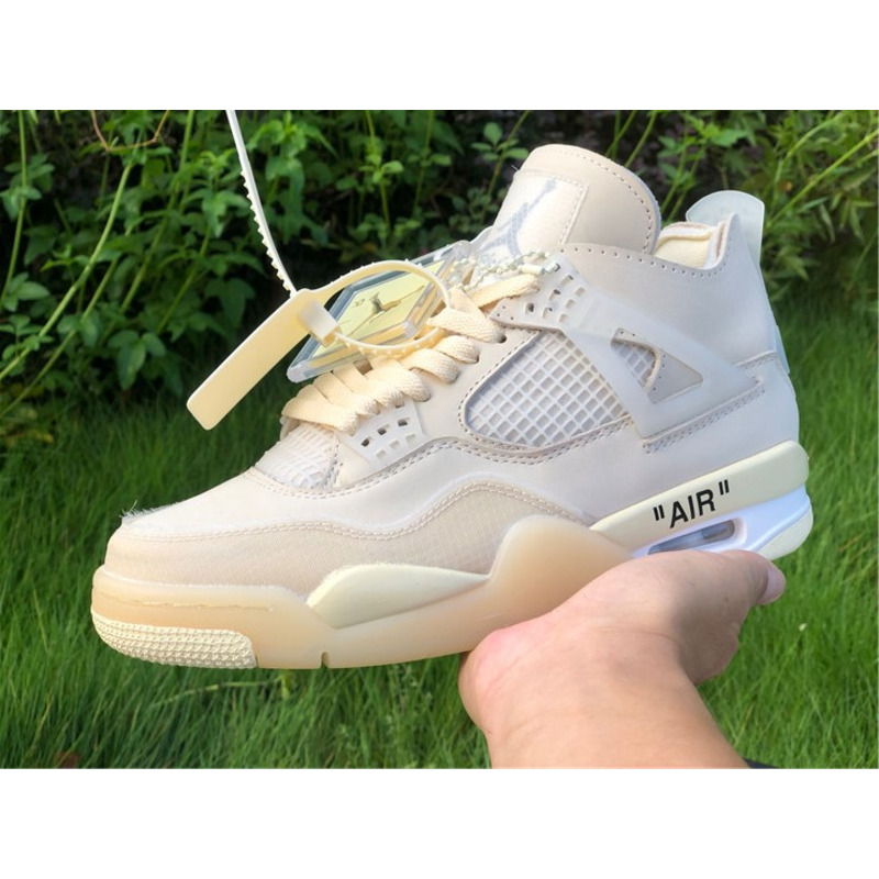 OFF White x Air Jordan 4 RETRO SP CV9388 100 Sneakers Men Women