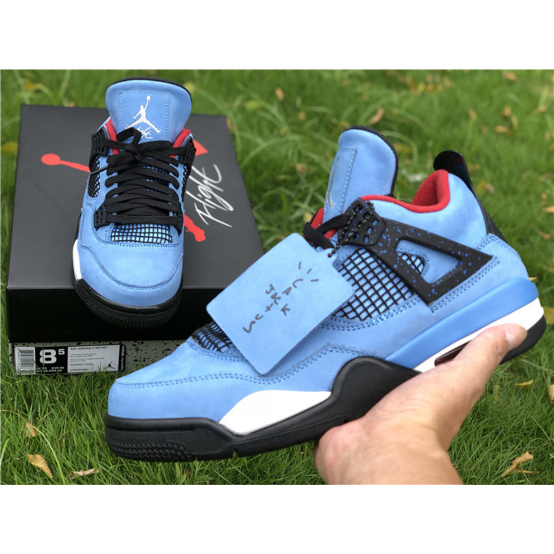 T S x Air Jordan 4 RETRO"Houston Oilers 308497 406 Sneakers Men