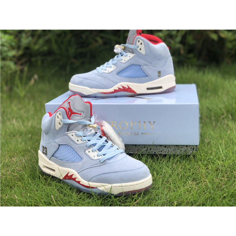 Trophy Room x Air Jordan 5"Ice Blue" Cl1899 400 Sneakers Men