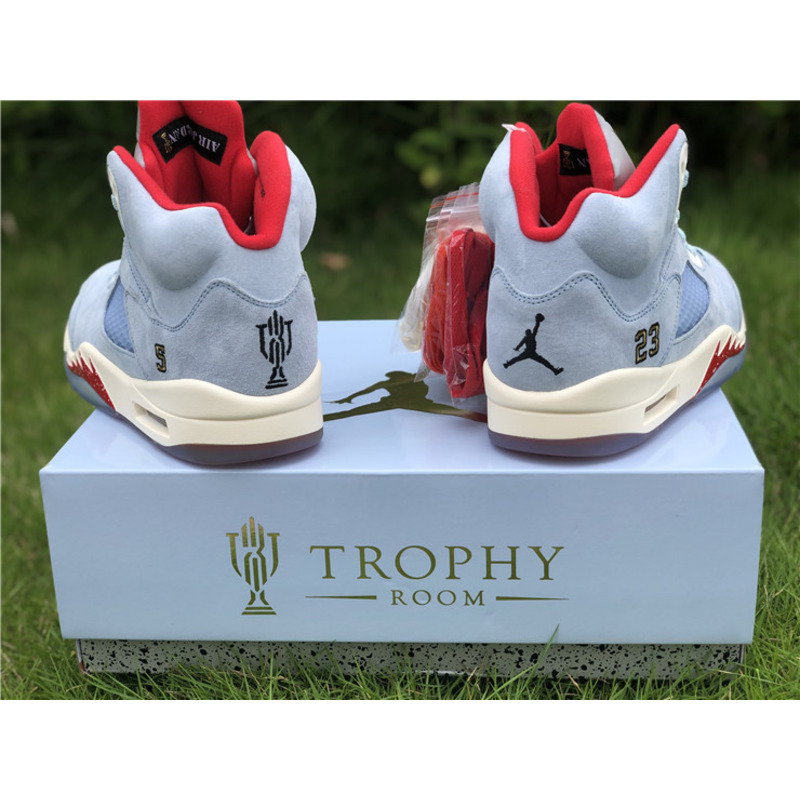 Trophy Room x Air Jordan 5"Ice Blue" Cl1899 400 Sneakers Men