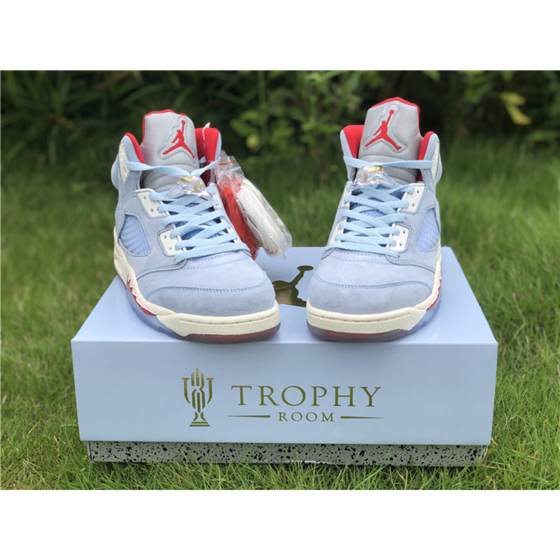 Trophy Room x Air Jordan 5"Ice Blue" Cl1899 400 Sneakers Men