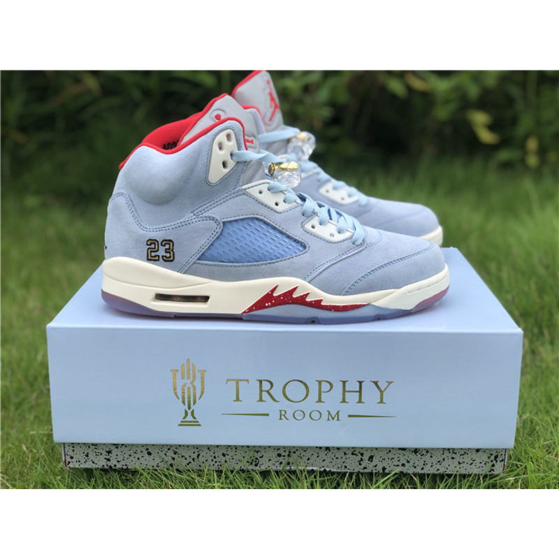 Trophy Room x Air Jordan 5"Ice Blue" Cl1899 400 Sneakers Men