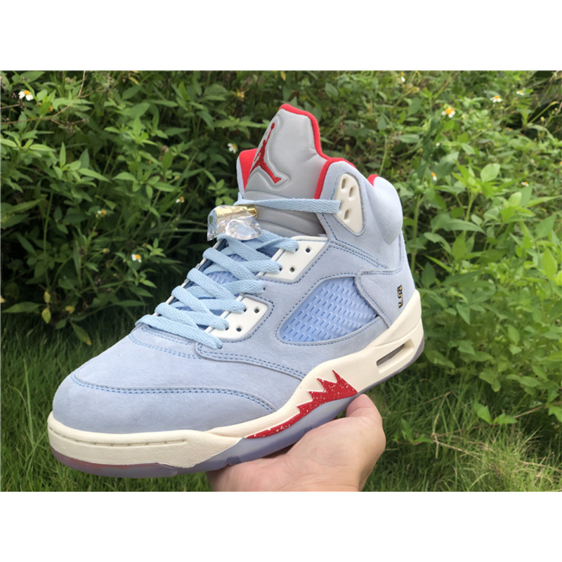 Trophy Room x Air Jordan 5"Ice Blue" Cl1899 400 Sneakers Men