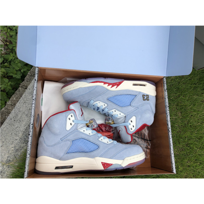 Trophy Room x Air Jordan 5"Ice Blue" Cl1899 400 Sneakers Men