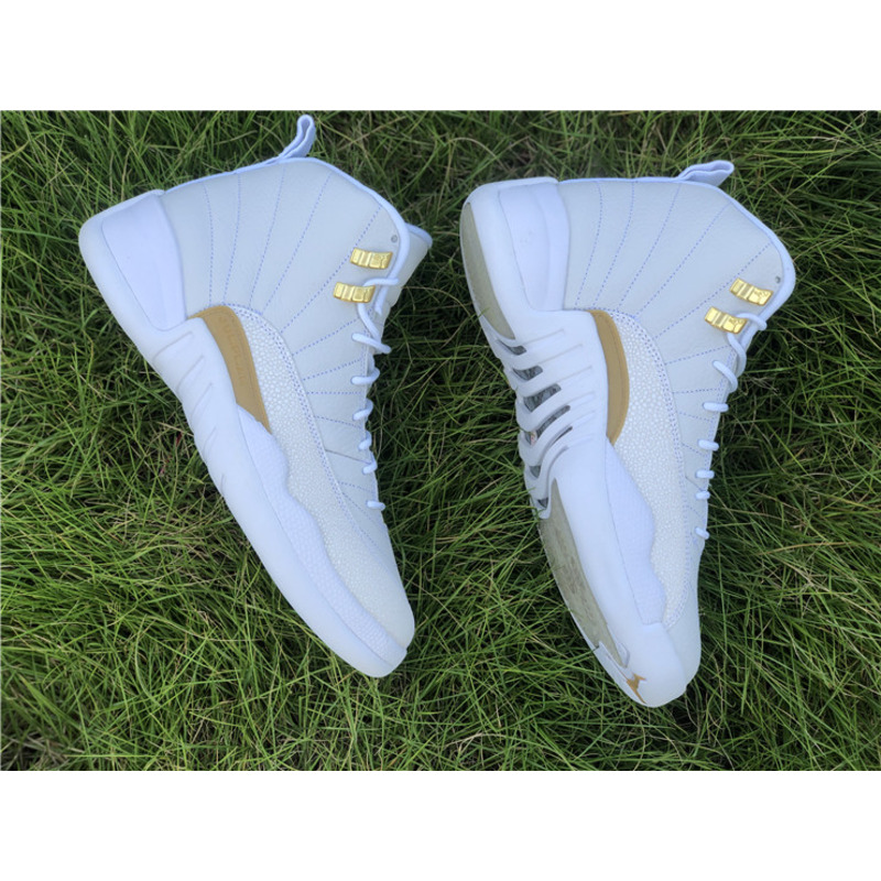 Air Jordan 12"White" OVO 873864 102 Sneakers Men