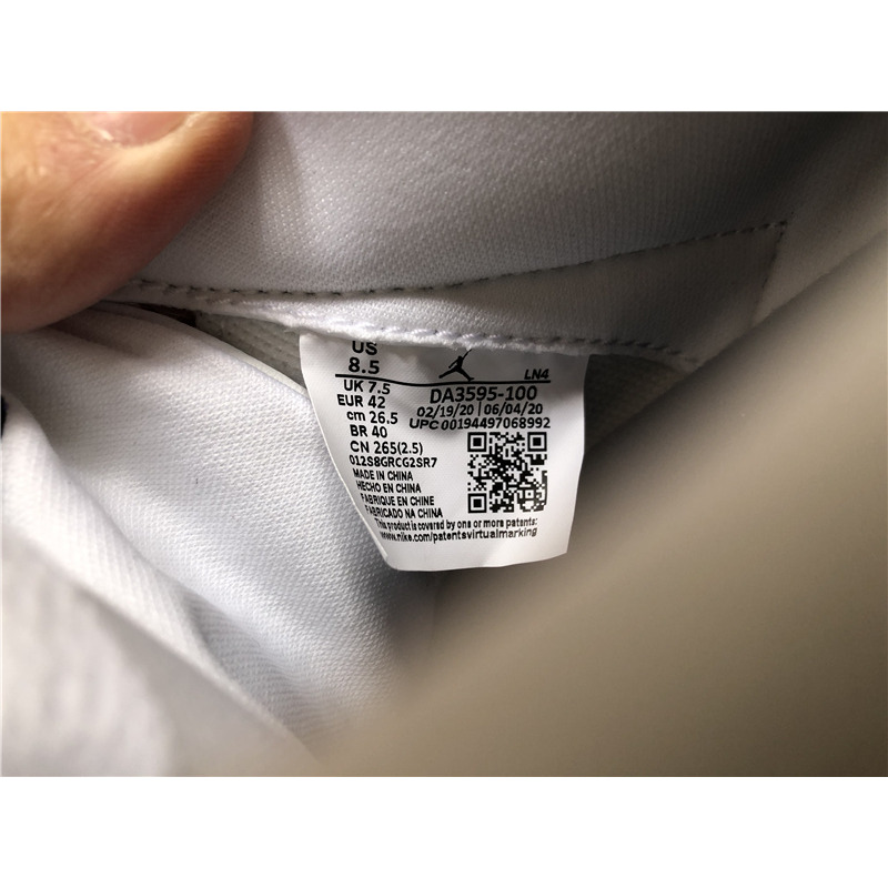 Fragment Design x Air Jordan 3 DA3595 100 Black White Sneakers Men