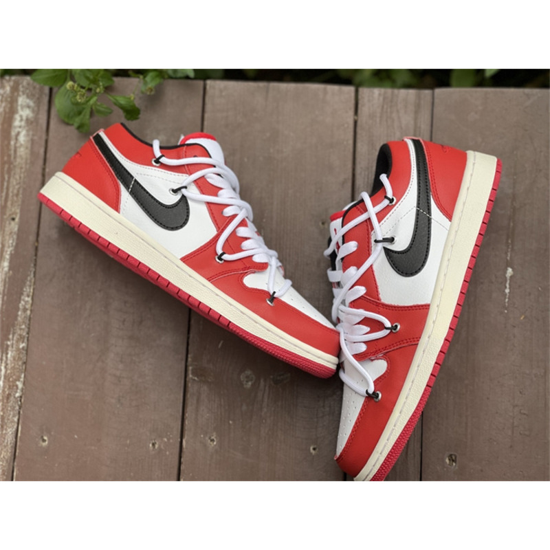 Air Jordan 1 Low Chicago White Red 55358 208 Sneaker Men Women