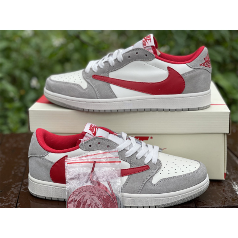Air Jordan 1 low T S league grey red hook sneakers men women DC6991 016