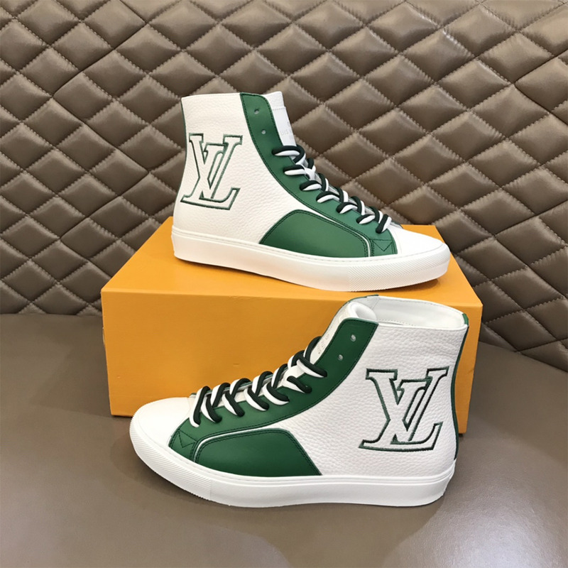 l**is V*t*n tattoo sneaker boot white