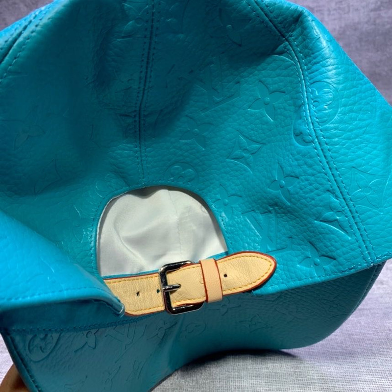 l**is V*t*n monogram leather baseball cap