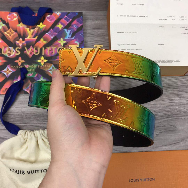 l**is V*t*n shape 40mm reversible belt (golden buckle)