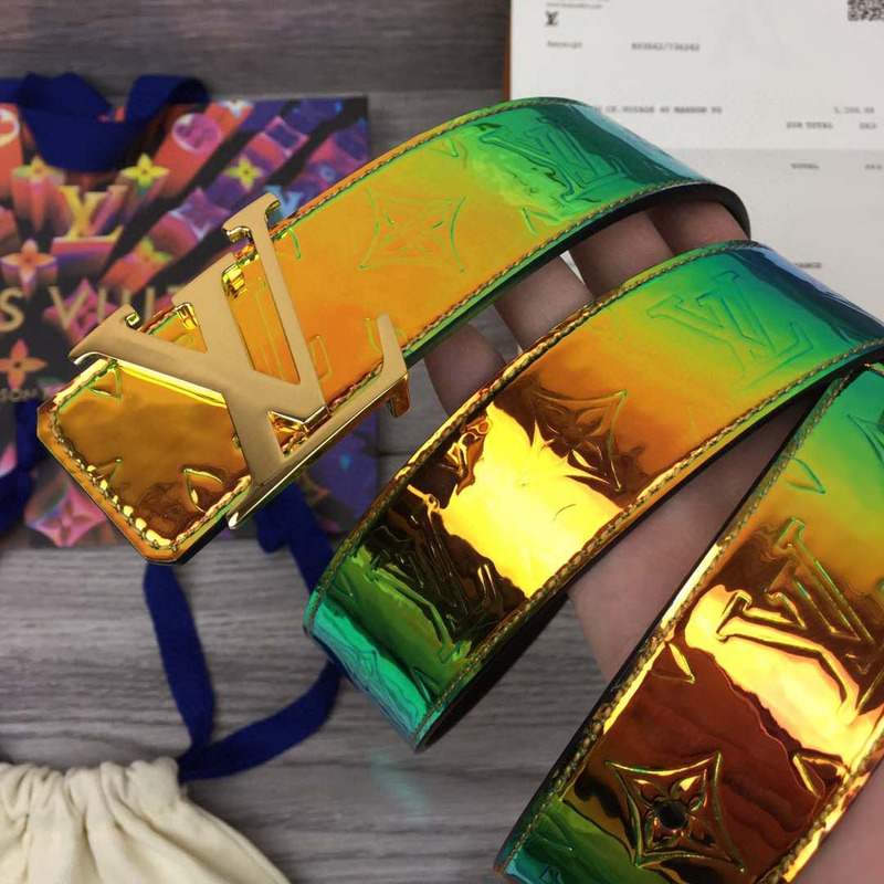 l**is V*t*n shape 40mm reversible belt (golden buckle)