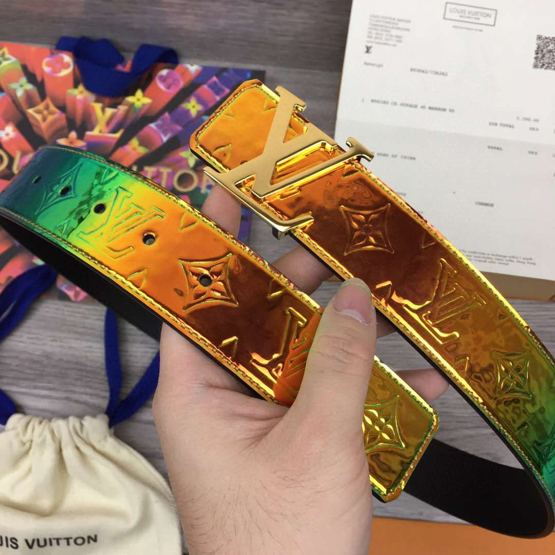 l**is V*t*n shape 40mm reversible belt (golden buckle)