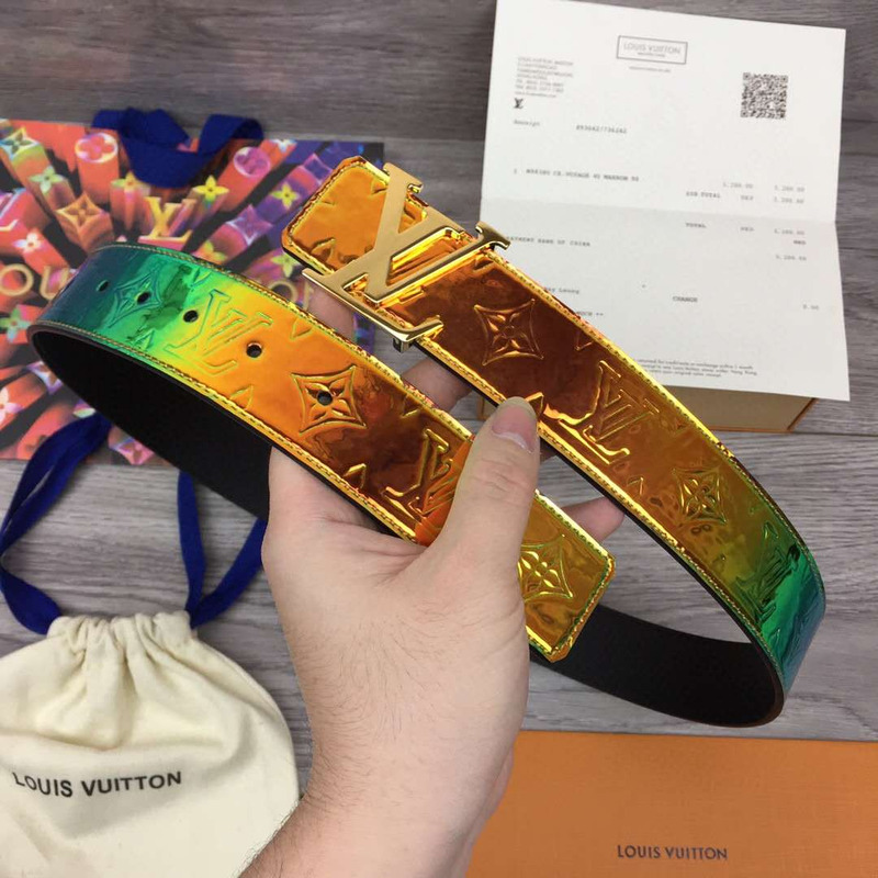 l**is V*t*n shape 40mm reversible belt (golden buckle)