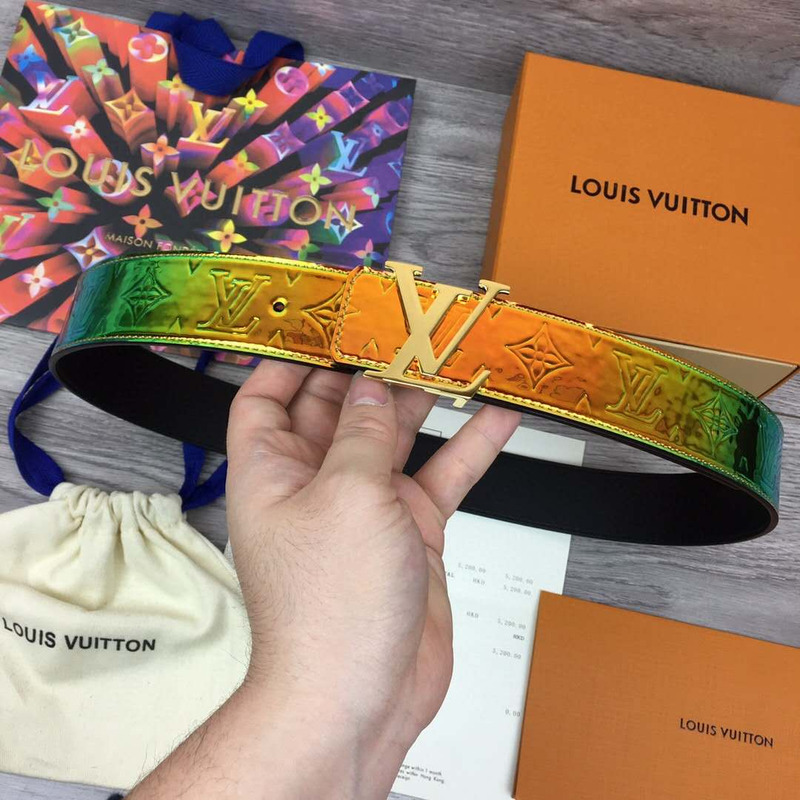 l**is V*t*n shape 40mm reversible belt (golden buckle)