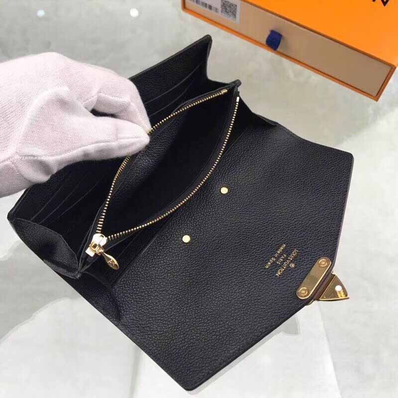l**is V*t*n monogram black wallet