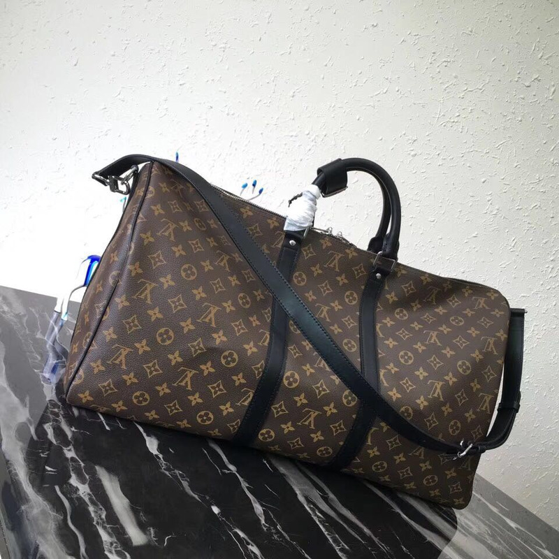 l**is V*t*n keepall bandouliere 55 monogram macassar canvas