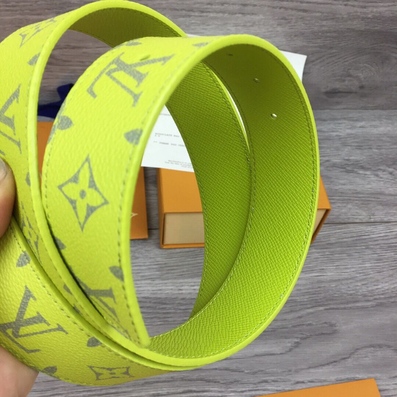 l**is V*t*n initiales reversible belt in yellow