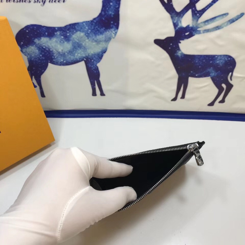 l**is V*t*n coin card holder(navy blue)