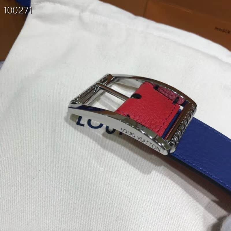l**is V*t*n reverso reversible belt(blue and red)