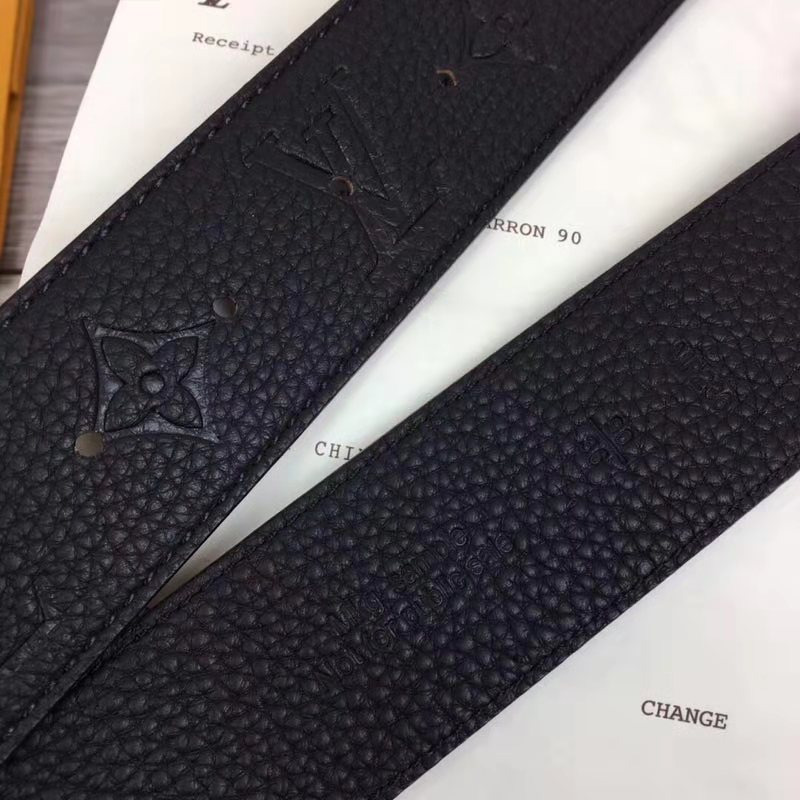 l**is V*t*n monogram reverso belt in black