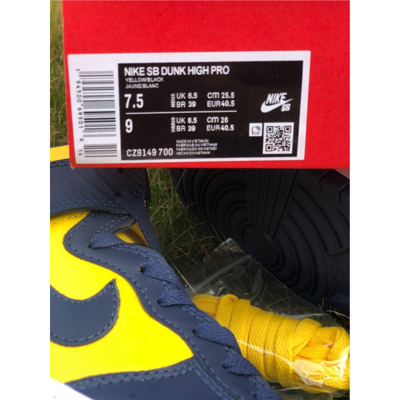 Nike Dunk High "Michigan" CZ8149 700 Sneakers Men Women