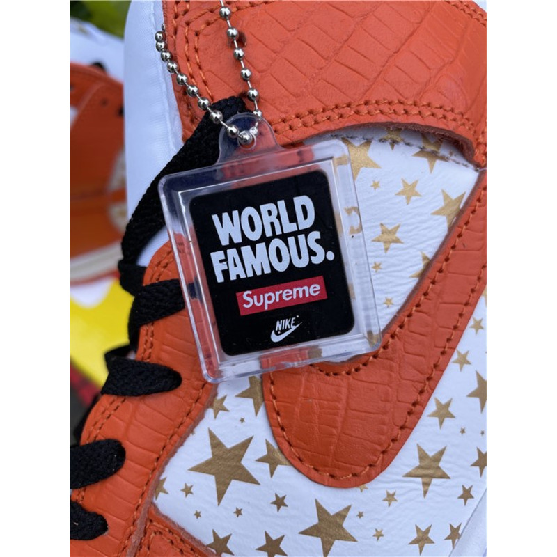 S*p*e x nike sb dunk high "stars orange" sneakers men women