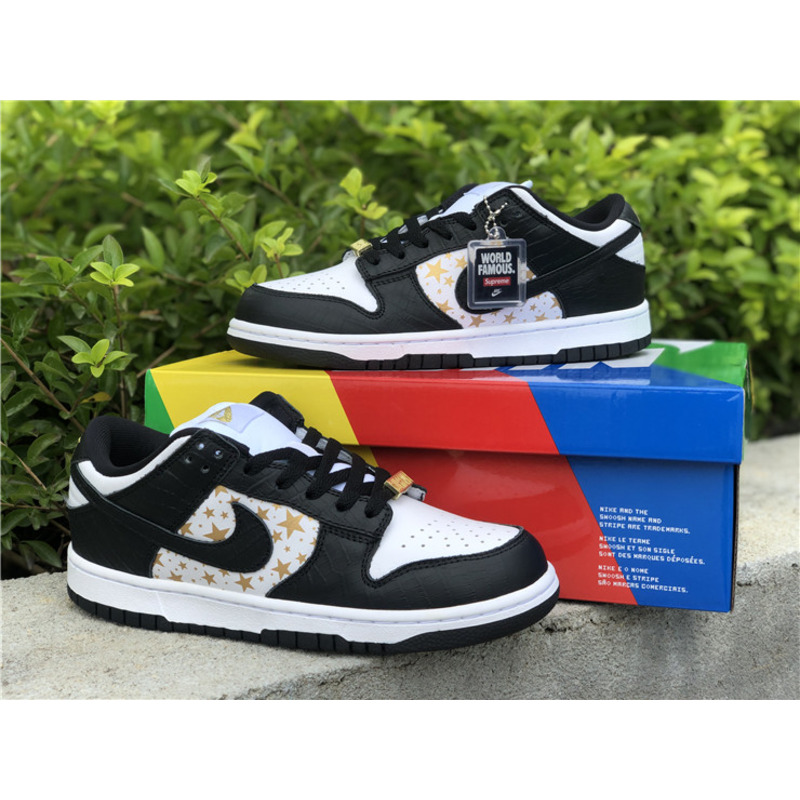 S*p*e x nike sb dunk low "black stars" dh3228 102 sneakers men women