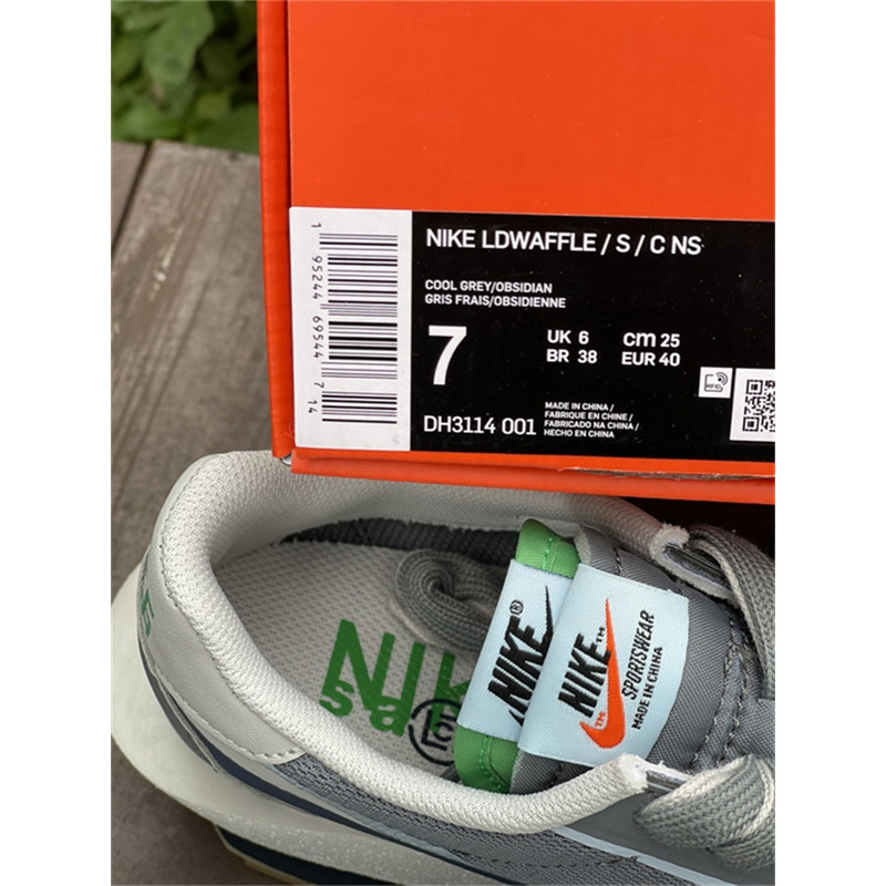 Clot x Sacai x Nike LD Waffle"Neutral Grey"DH1347 100 Sneakers Men Women
