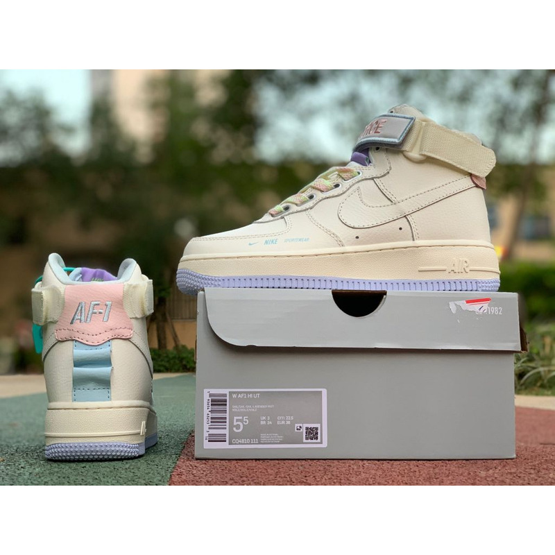 Nike Air Force 1 HI UT high Milky White Powder CQ4810 111 Sneakers Men Women
