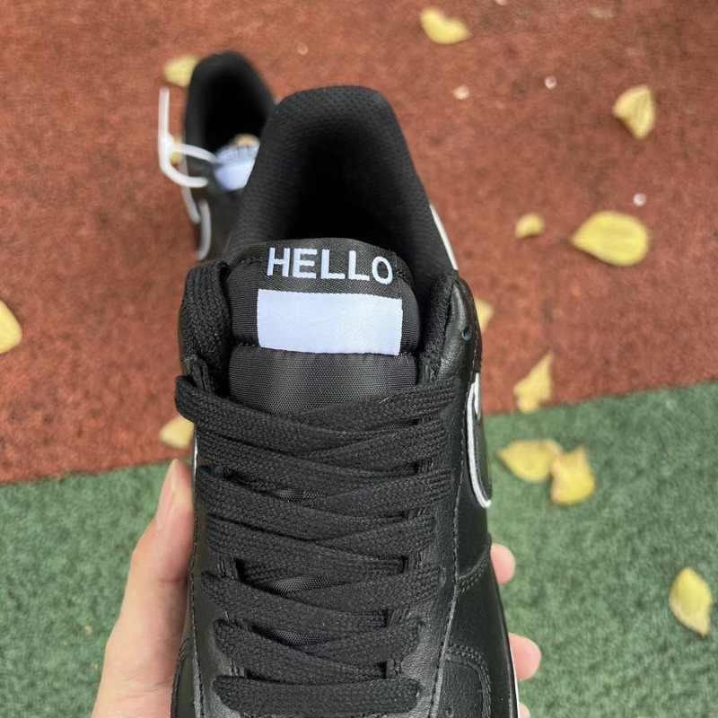 Nike Air Force 1 Low Black White Patent Leather Hook C20327 100 Sneakers men women