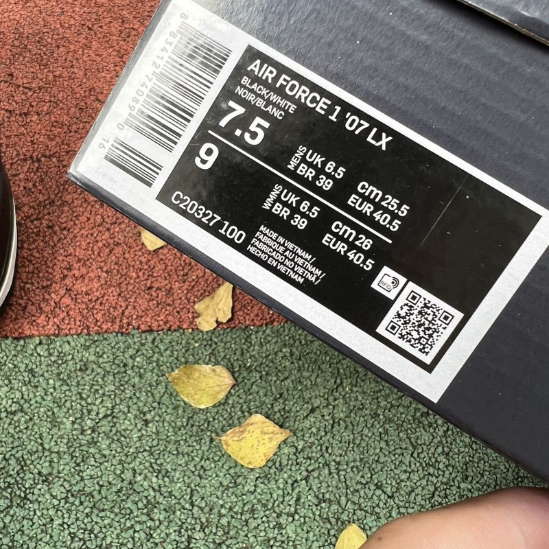 Nike Air Force 1 Low Black White Patent Leather Hook C20327 100 Sneakers men women