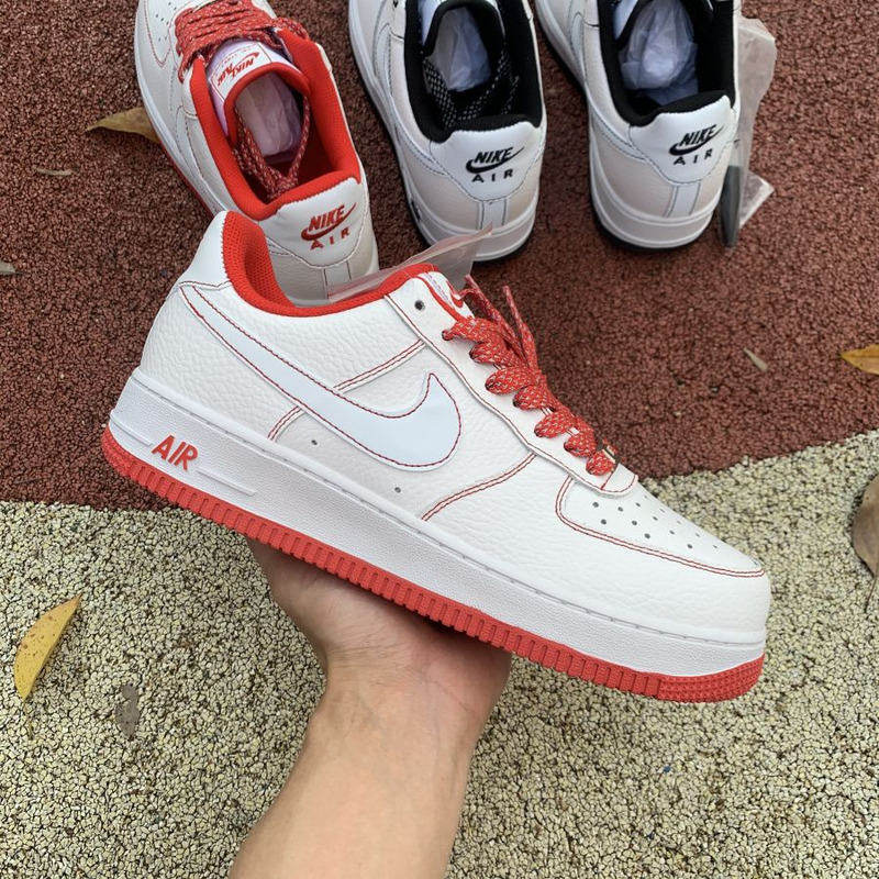 Nike Air Force 1 low hand painted white red CN2896 101 Sneakers Men Women