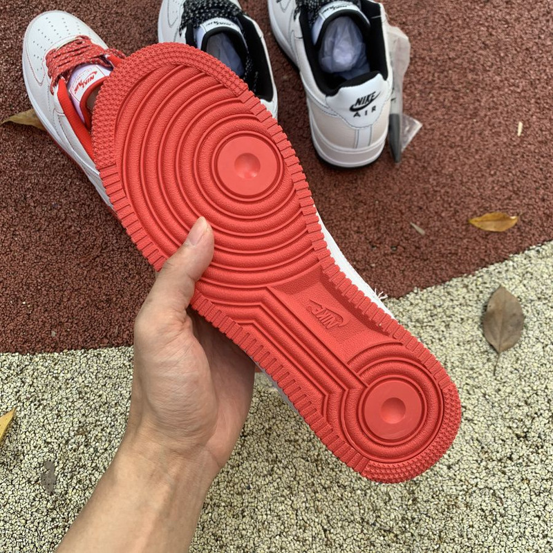 Nike Air Force 1 low hand painted white red CN2896 101 Sneakers Men Women