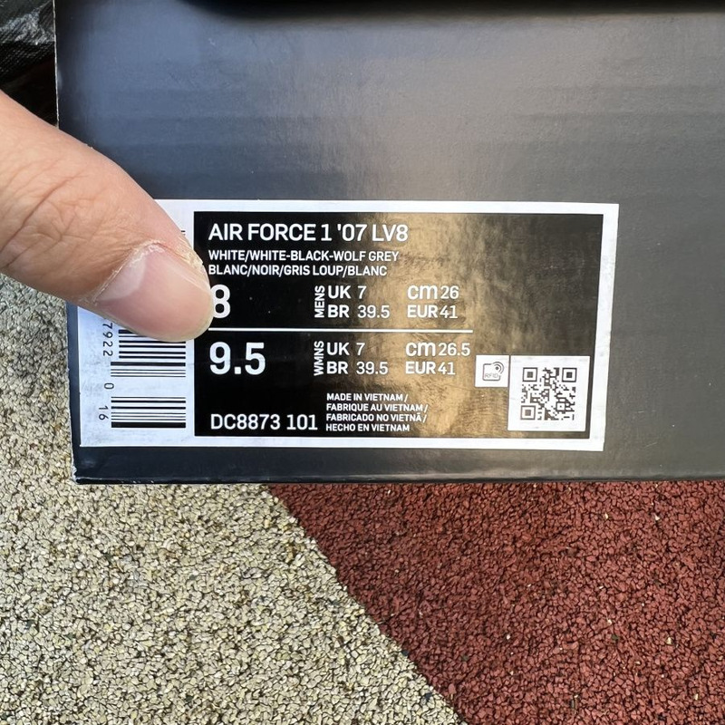 Nike Air Force 1 low white gray DC8873 101 Sneakers Men Women