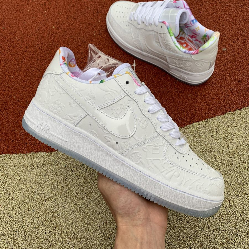 Nike Air Force 1 paper cut pure white CU8870 117 Sneakers Men Women